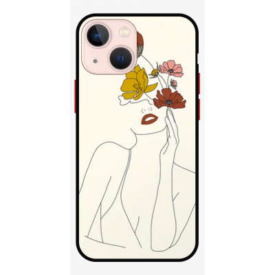 Husa IPhone 14 Plus, Protectie AntiShock, Flower Girl